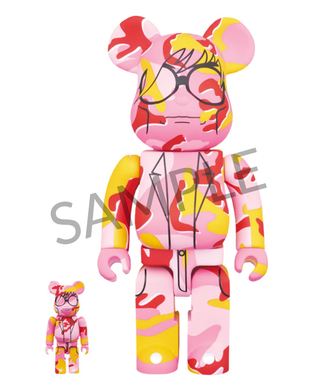 Bearbrick Andy Warhol Pink Camo 100% & 400%