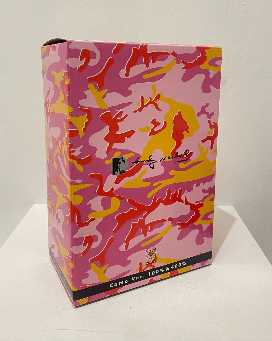 Bearbrick Andy Warhol Pink Camo 100% & 400%