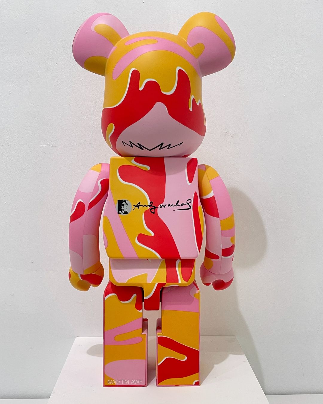 Bearbrick Andy Warhol Pink Camo - 1000%