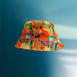 Ima Bunga x Nasirun Bucket Hat 01 (Orange)