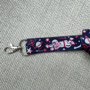 Cosmonaut Woven Lanyard (Pink and Blue)