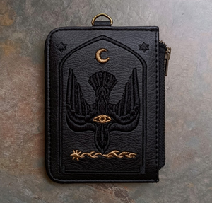 Albert Yonathan Setyawan x somethingstokeep - Flight Embroidered Faux Leather Card Wallet