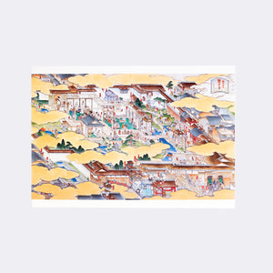 Postcard - "Mitate" in the House: Rakuchi-Rakugaizu