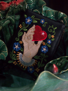 Cupid's Touch Faux Leather Hand Pouch