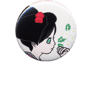 Pinback button "kiku" by Ai Yamaguchi